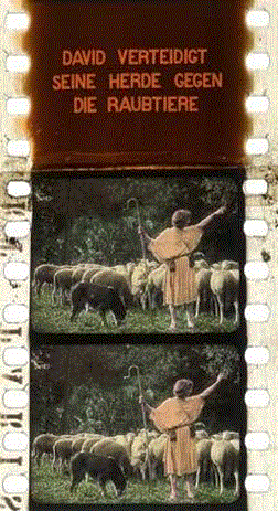 תמונה מהסרט, « David et Goliath », Pathé Frère, 1910, David et Goliath